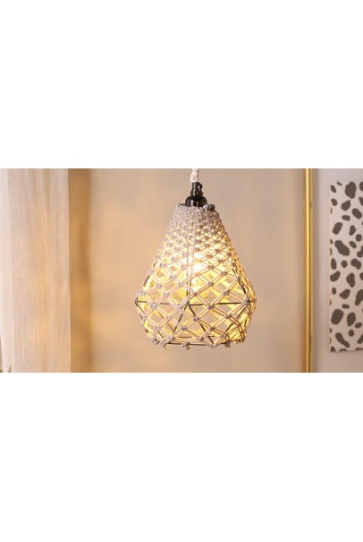 Handmade Macrame Light Holder Lamp